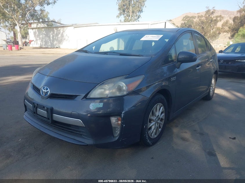 Vin: jtdkn3dp2c3020692, lot: 46295464, toyota prius plug-in 20122