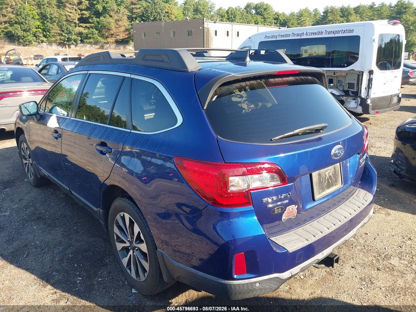 Vin: 4s4bsencxh3438288, lot: 46295524, subaru outback 3.6r limited 20173