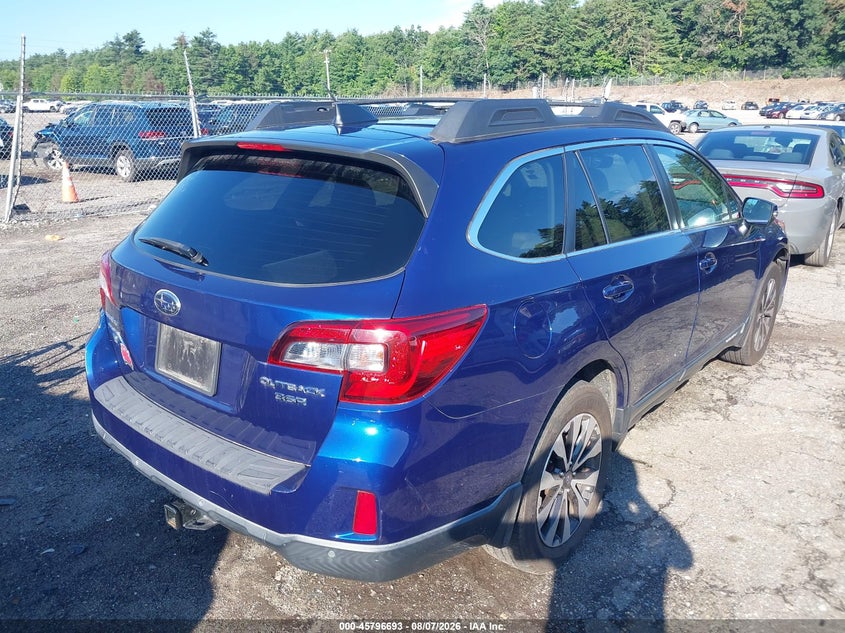 Vin: 4s4bsencxh3438288, lot: 46295524, subaru outback 3.6r limited 20174