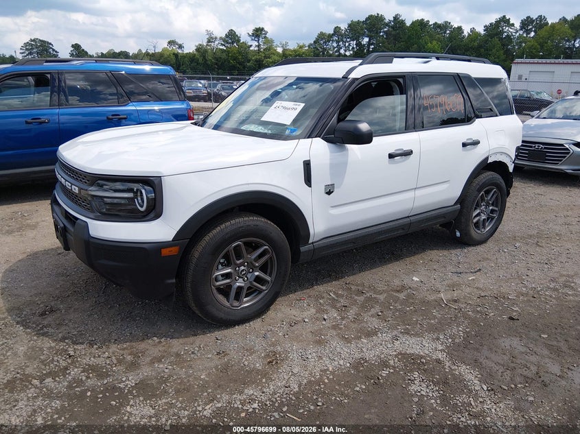 Vin: 3fmcr9bn7srf72598, lot: 46295530, ford bronco sport big bend 20252