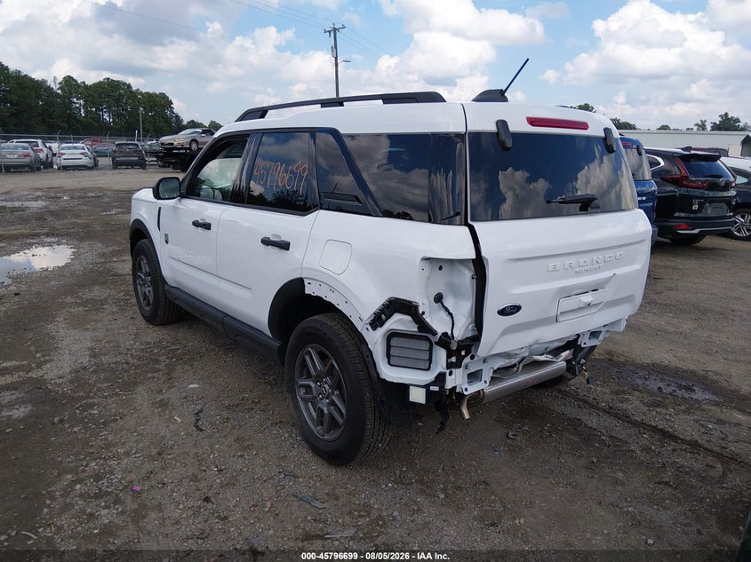 Vin: 3fmcr9bn7srf72598, lot: 46295530, ford bronco sport big bend 20253