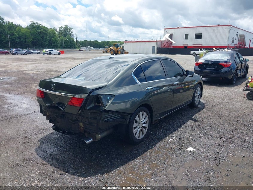 Vin: 1hgcr2f84ea001893, lot: 46295544, honda accord ex-l 20144