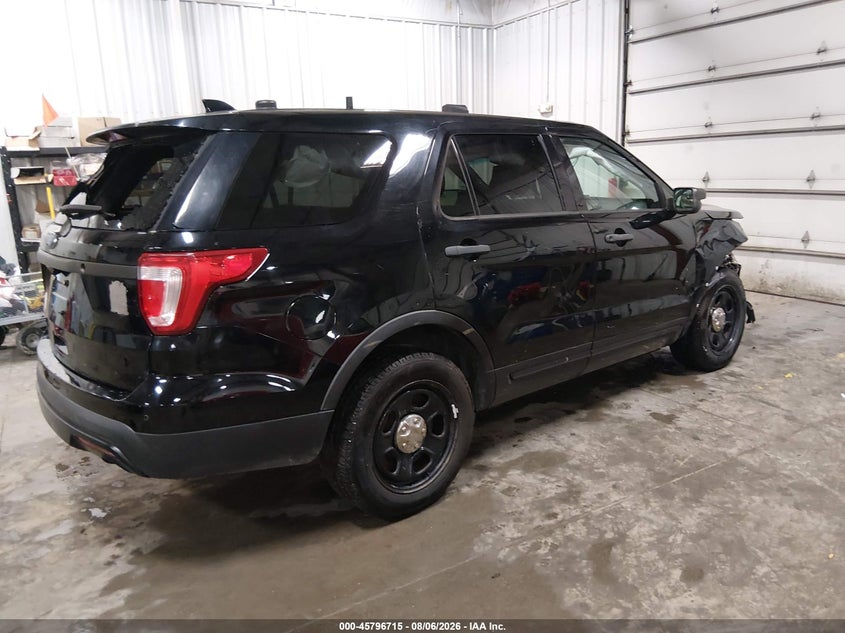 Vin: 1fm5k8ar8hgd66847, lot: 46295547, ford utility police interceptor 20174