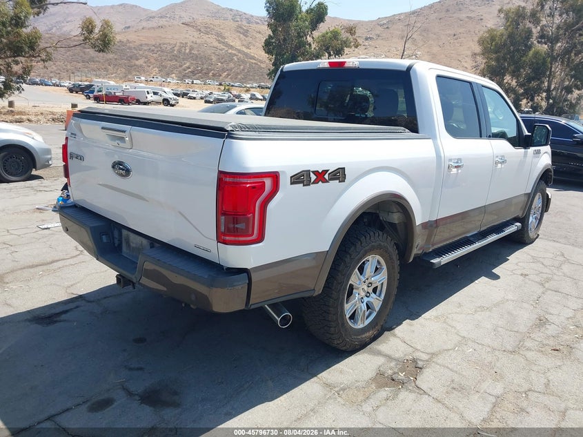 Vin: 1ftew1ef3gke15450, lot: 46295561, ford f-150 lariat 20164