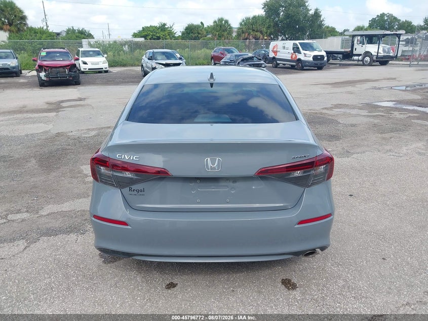 HONDA CIVIC 2025 VIN 2HGFE2F50SH506020