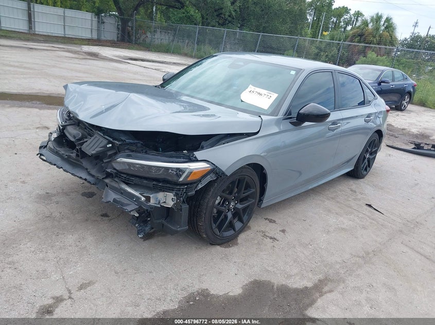 Vin: 2hgfe2f50sh506020, lot: 46295603, honda civic sport 20252