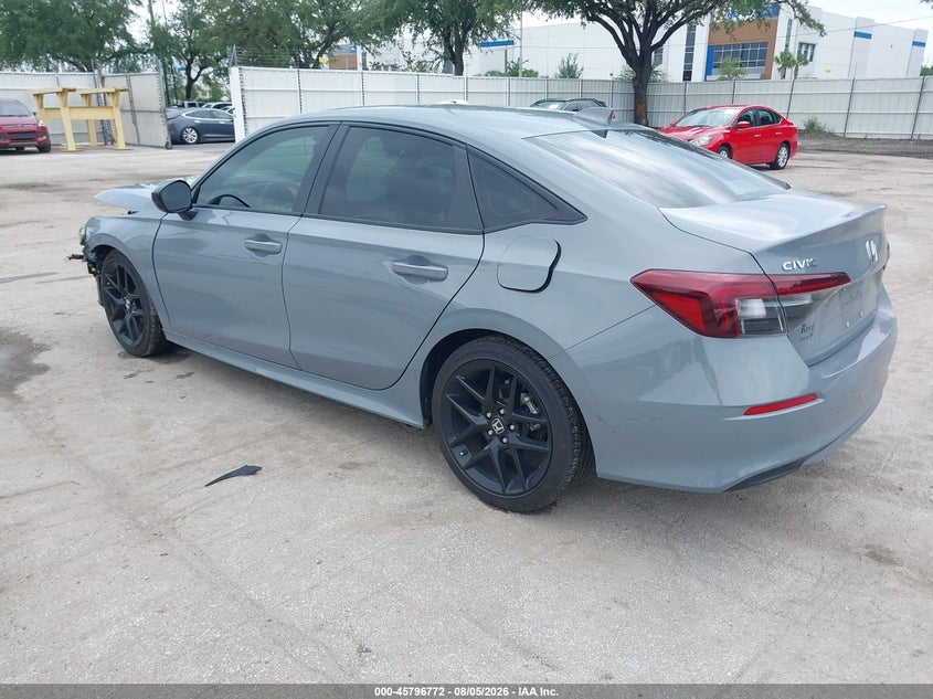 Vin: 2hgfe2f50sh506020, lot: 46295603, honda civic sport 20253
