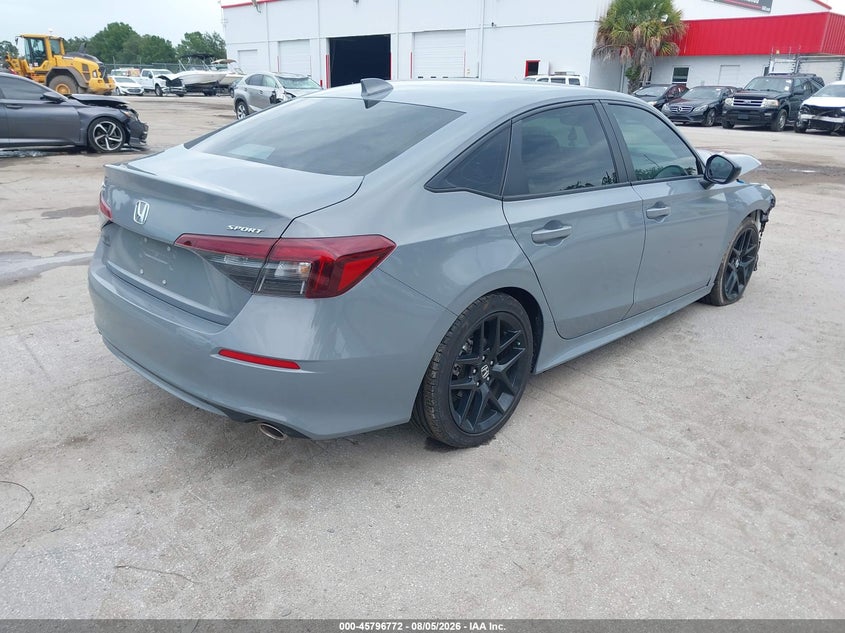 Vin: 2hgfe2f50sh506020, lot: 46295603, honda civic sport 20254