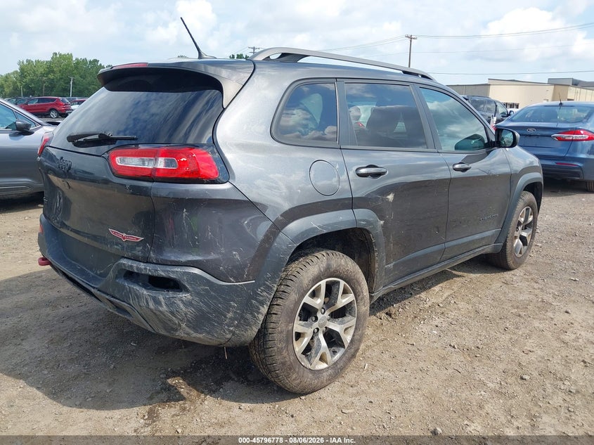 Vin: 1c4pjmbb7fw653464, lot: 46295609, jeep cherokee trailhawk 20154