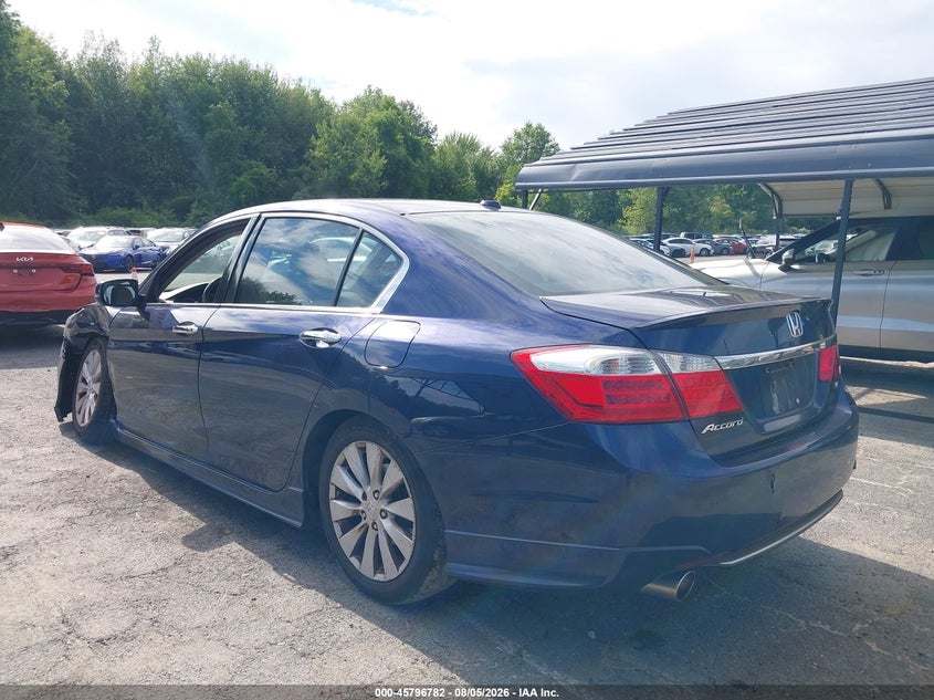 Vin: 1hgcr3f88ea043151, lot: 46295613, honda accord ex-l v-6 20143