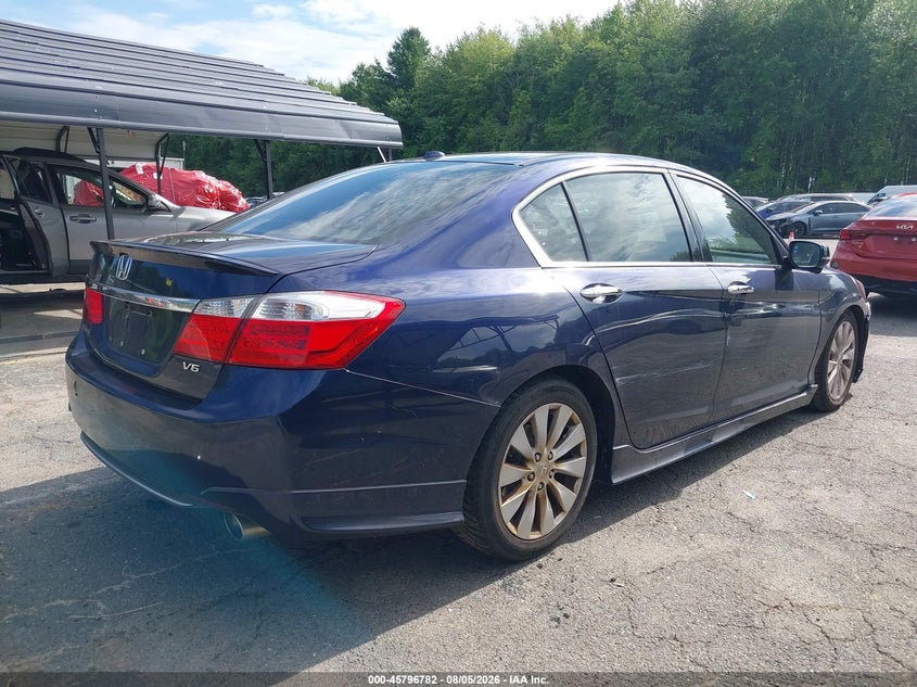 Vin: 1hgcr3f88ea043151, lot: 46295613, honda accord ex-l v-6 20144