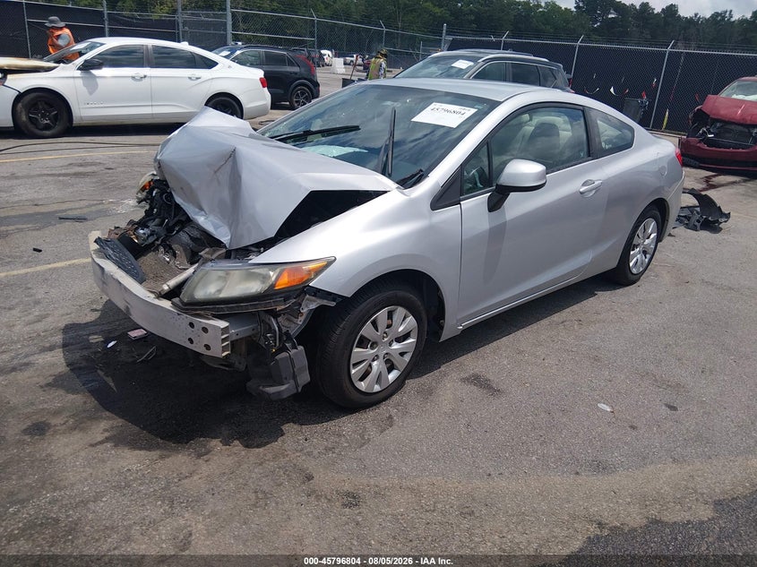 Vin: 2hgfg3b58ch503602, lot: 46295635, honda civic lx 20122