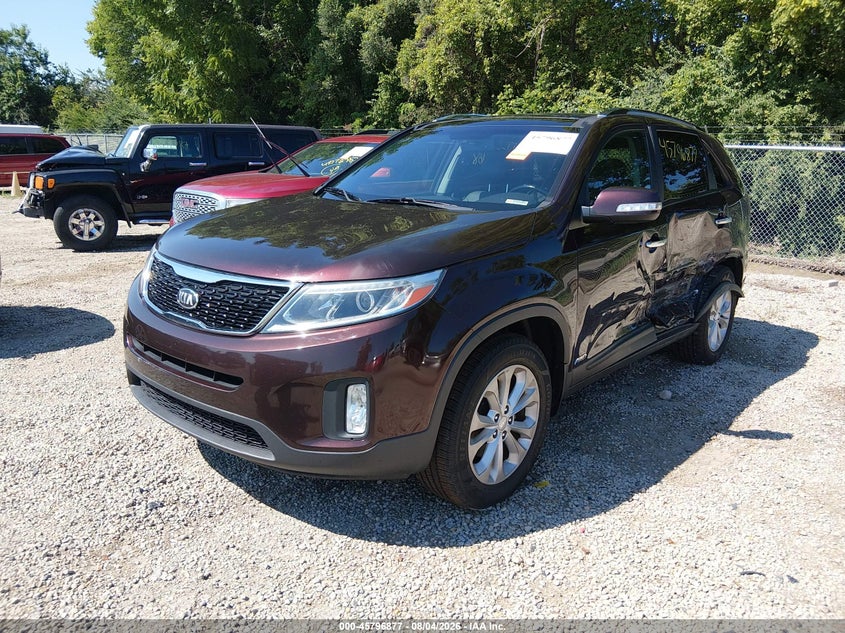Vin: 5xykuda73eg543005, lot: 46295708, kia sorento ex v6 20142