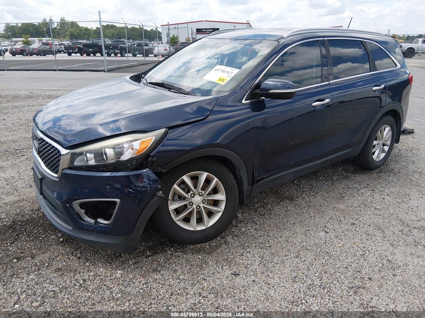 Vin: 5xypg4a37gg168796, lot: 46295744, kia sorento 2.4l lx 20162