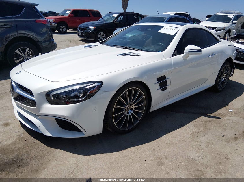 Vin: wddjk6ga4hf048129, lot: 46295755, mercedes-benz sl 450 20172