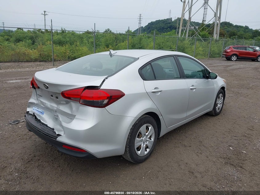 Vin: 3kpfk4a75he083371, lot: 46295761, kia forte lx 20174
