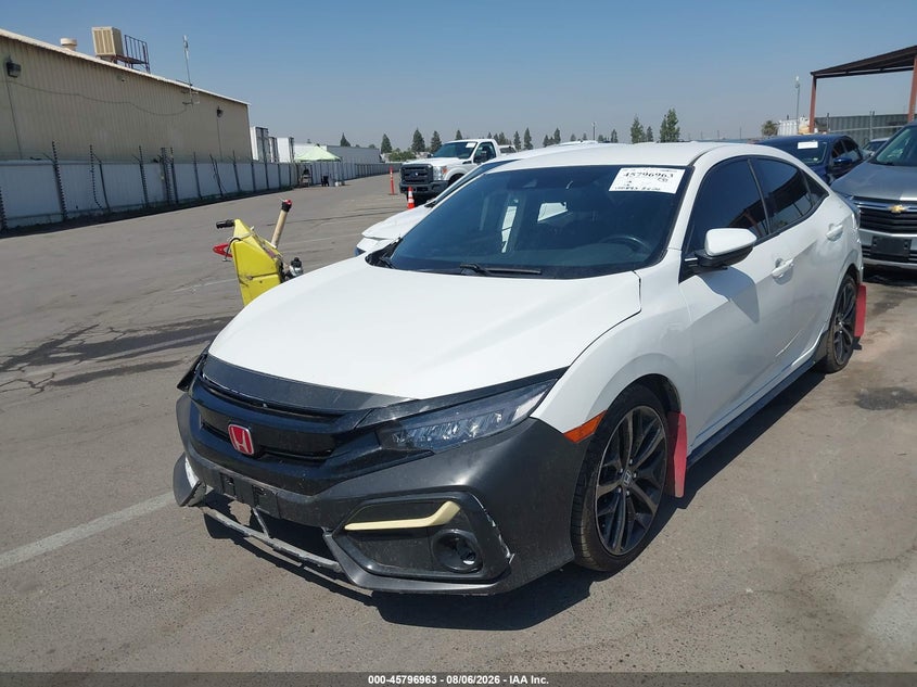 Vin: shhfk7g49lu201695, lot: 46295793, honda civic sport 20202