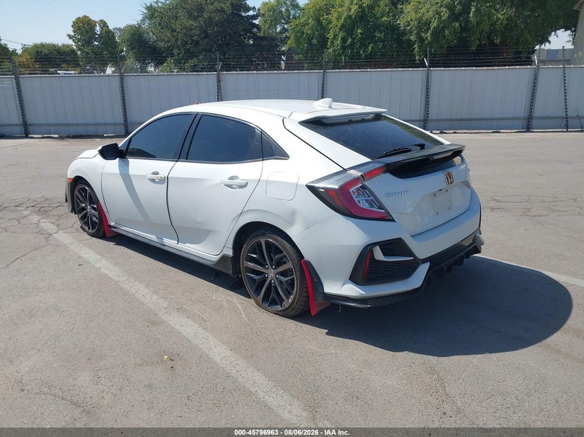 Vin: shhfk7g49lu201695, lot: 46295793, honda civic sport 20203