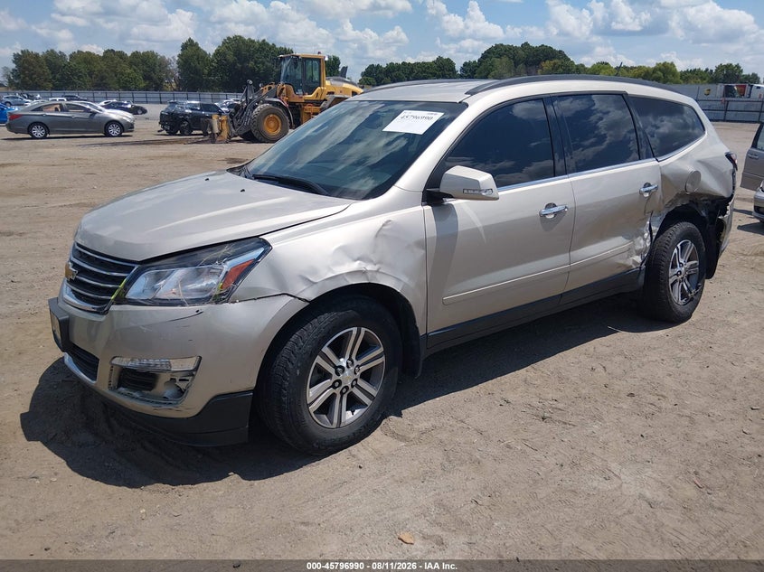 Vin: 1gnkrhkd4hj182134, lot: 46295821, chevrolet traverse lt 20172