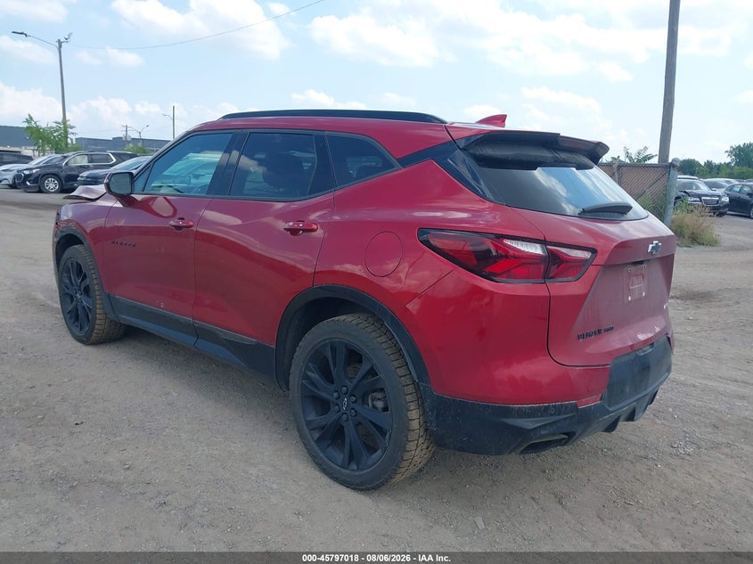 Vin: 3gnkbkrs4ms546938, lot: 46295849, chevrolet blazer awd rs 20213