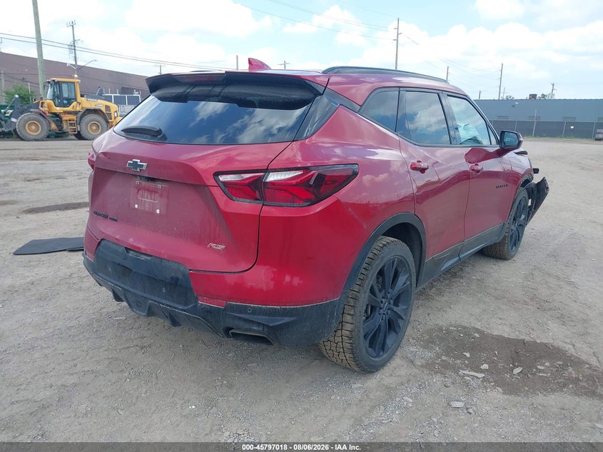 Vin: 3gnkbkrs4ms546938, lot: 46295849, chevrolet blazer awd rs 20214