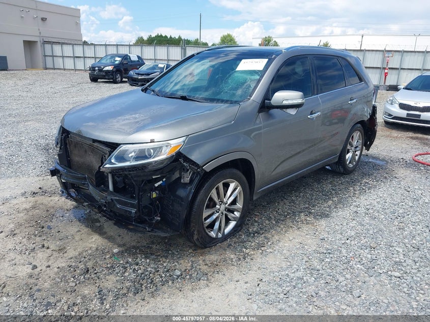 Vin: 5xykw4a73eg476397, lot: 46295888, kia sorento limited v6 20142