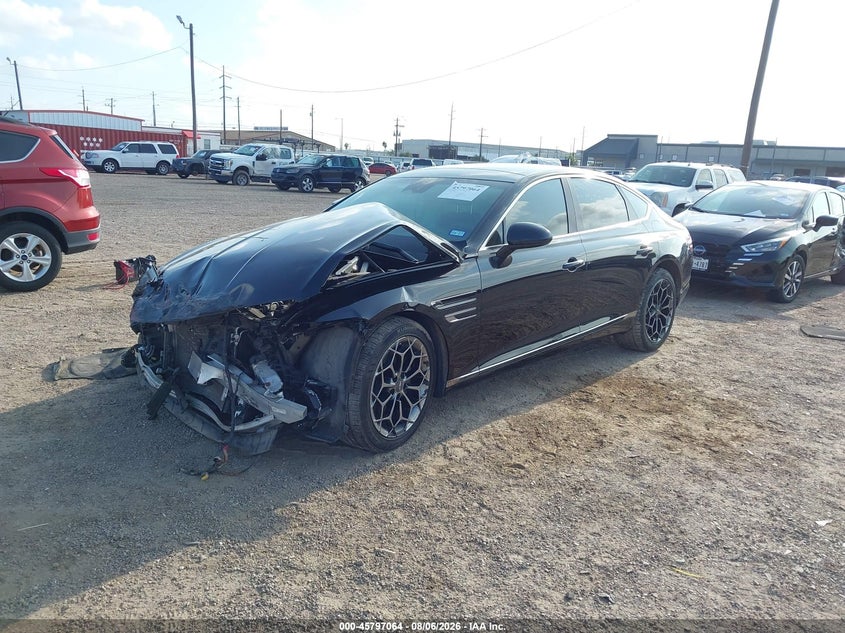 Vin: kmtgb4sc0mu045561, lot: 46295895, genesis g80 2.5t rwd 20212
