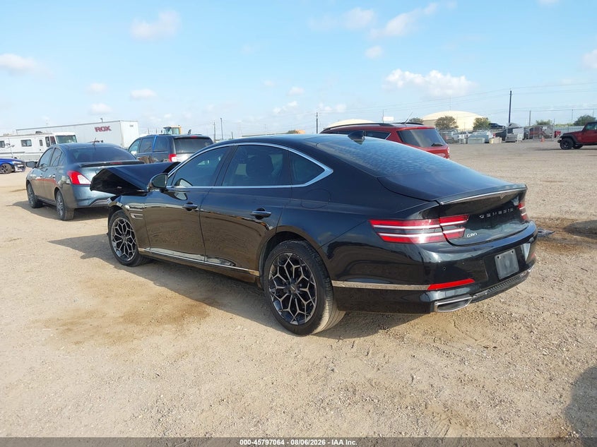 Vin: kmtgb4sc0mu045561, lot: 46295895, genesis g80 2.5t rwd 20213