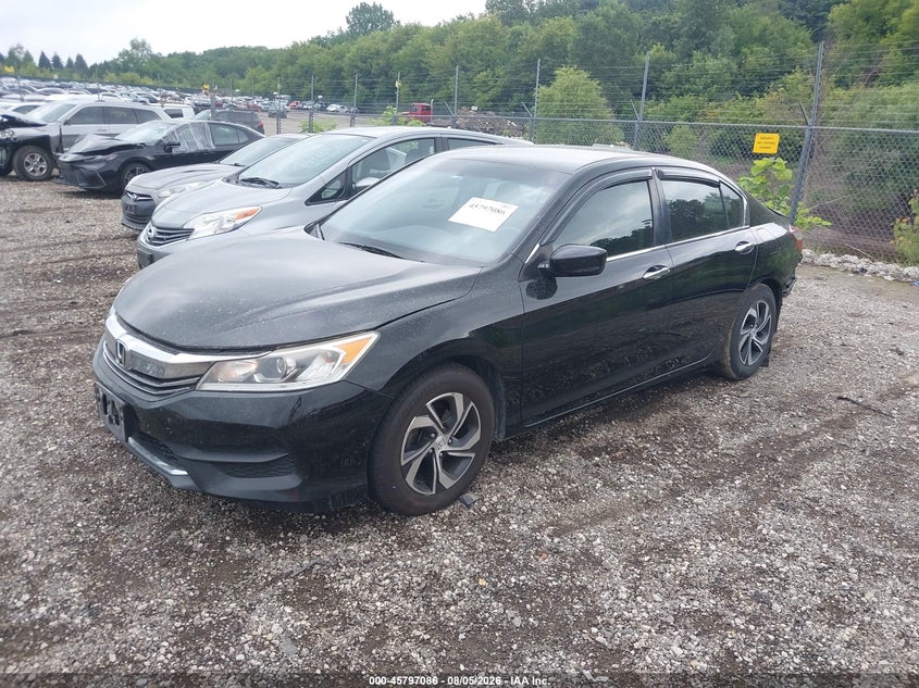 Vin: 1hgcr2f30ha166686, lot: 46295917, honda accord lx 20172
