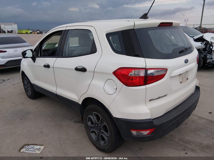 Vin: maj3s2fe2lc324047, lot: 46295943, ford ecosport s 20203