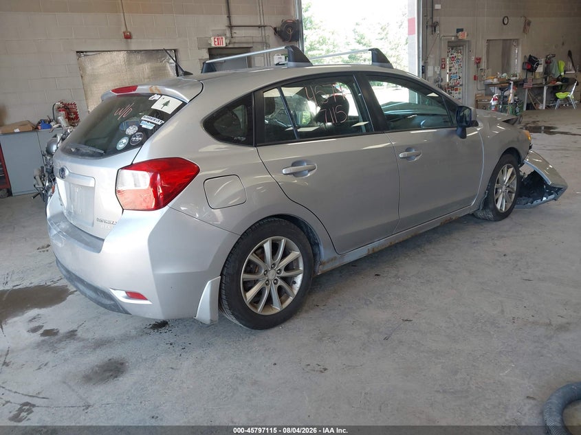 Vin: jf1gpac67ch224300, lot: 46295946, subaru impreza 2.0i premium 20124