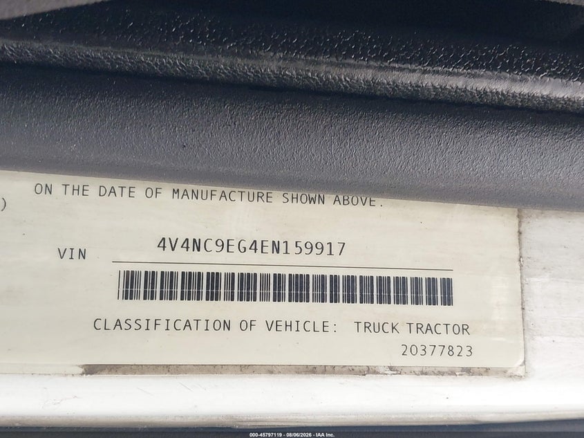 2014 VOLVO VN auction photo 8