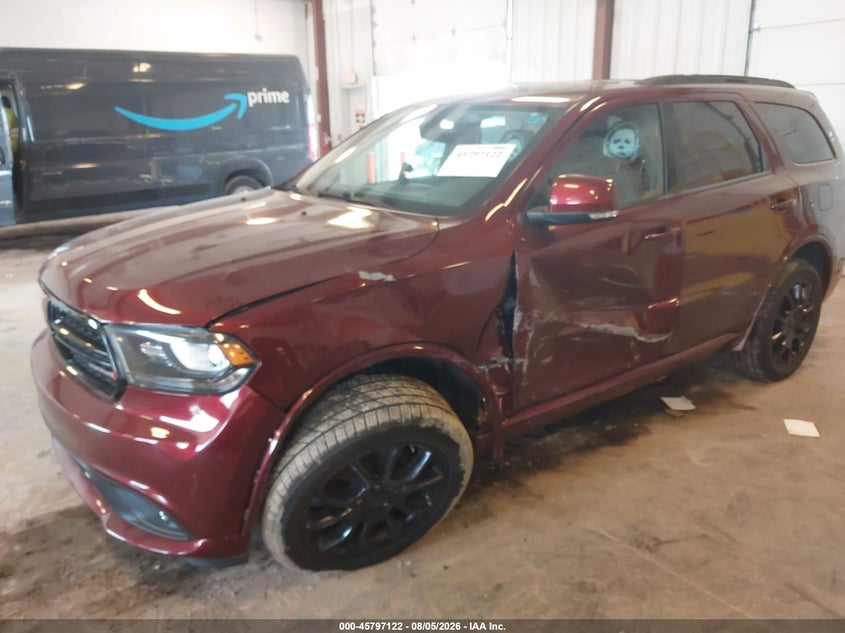 Vin: 1c4rdjdg0jc126965, lot: 46295953, dodge durango gt awd 20182
