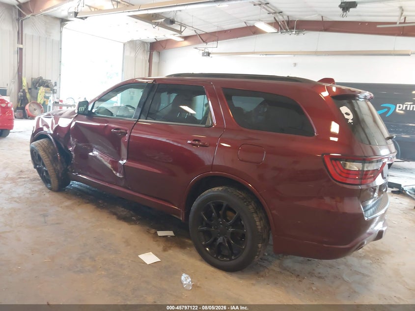 Vin: 1c4rdjdg0jc126965, lot: 46295953, dodge durango gt awd 20183