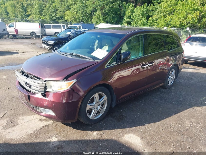 Vin: 5fnrl5h99cb117967, lot: 46295957, honda odyssey touring/touring elite 20122