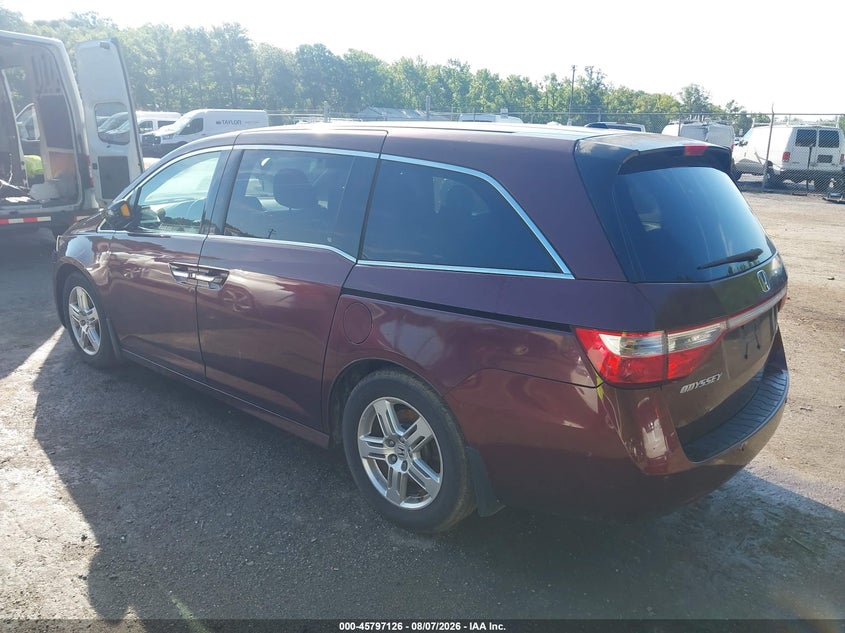 Vin: 5fnrl5h99cb117967, lot: 46295957, honda odyssey touring/touring elite 20123