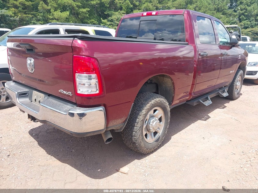 Vin: 3c6ur5cl4mg579335, lot: 46296024, ram 2500 tradesman  4x4 6'4 box 20214