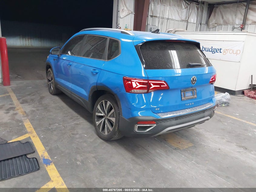 Vin: 3vvrx7b20nm086586, lot: 46296036, volkswagen taos 1.5t se 20223