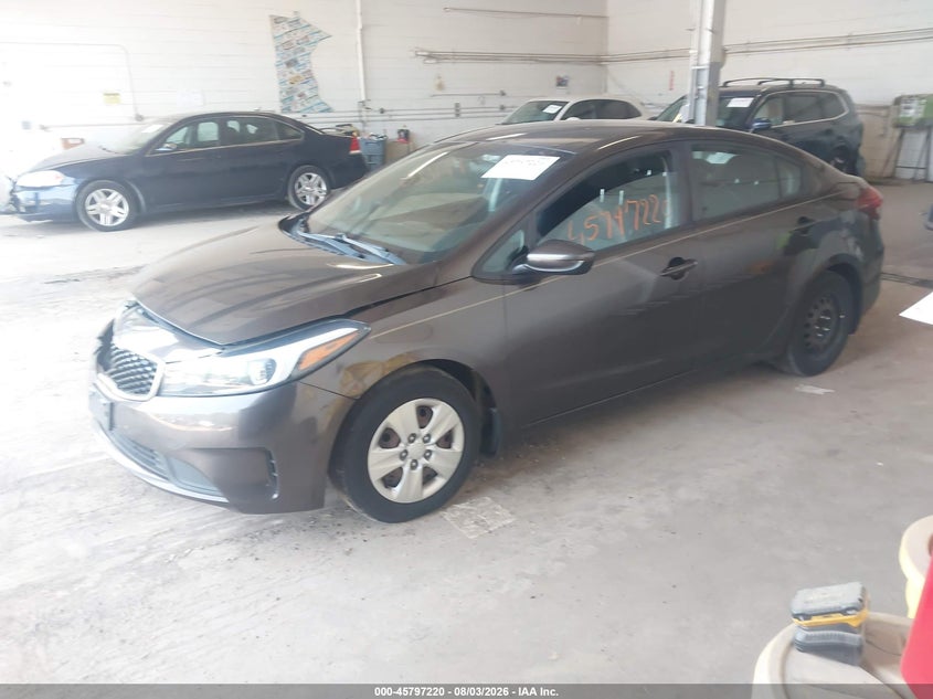Vin: 3kpfk4a73he134334, lot: 46296051, kia forte lx 20172