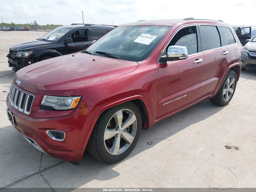 Vin: 1c4rjfcm9ec324172, lot: 46296076, jeep grand cherokee overland 20142