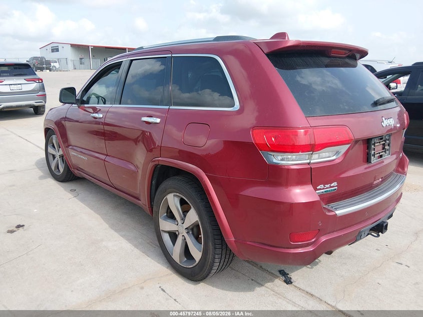 Vin: 1c4rjfcm9ec324172, lot: 46296076, jeep grand cherokee overland 20143