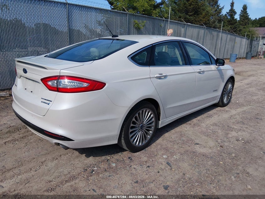 Vin: 3fa6p0ru1er393760, lot: 46296125, ford fusion hybrid titanium 20144