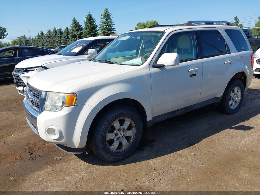 Vin: 1fmcu0e78akc71770, lot: 46296176, ford escape limited 20102