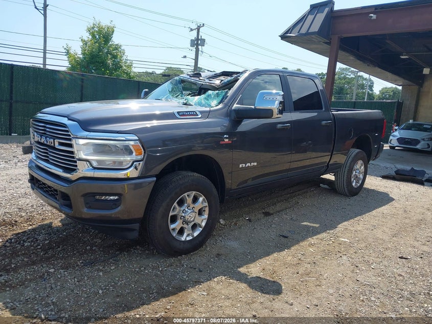 Vin: 3c6ur5fl0rg145058, lot: 46296202, ram 2500 laramie  4x4 6'4 box 20242