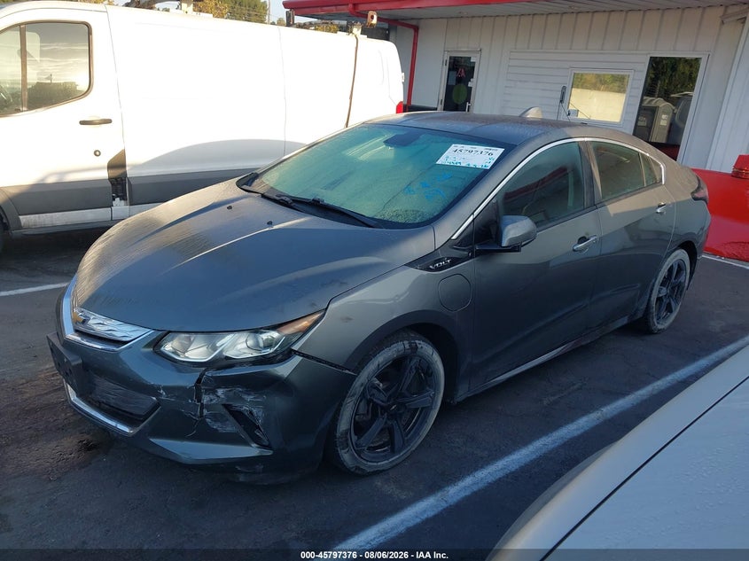Vin: 1g1rc6s52hu204581, lot: 46296207, chevrolet volt lt 20172