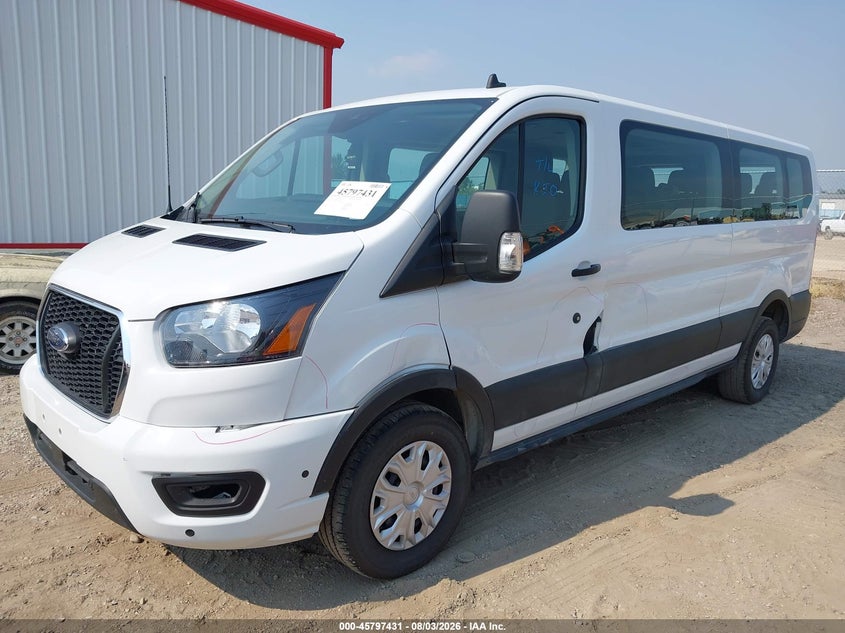 Vin: 1fbax2y89ska50350, lot: 46296262, ford transit-350 passenger van xlt 20252