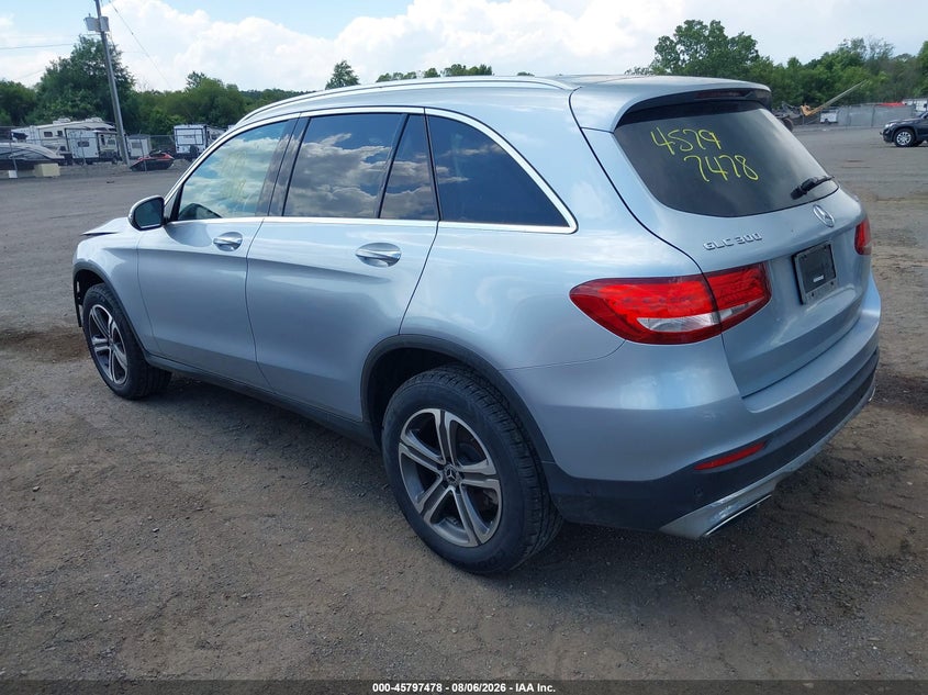 Vin: wdc0g4kb7hv007120, lot: 46296309, mercedes-benz glc 300 4matic 20173