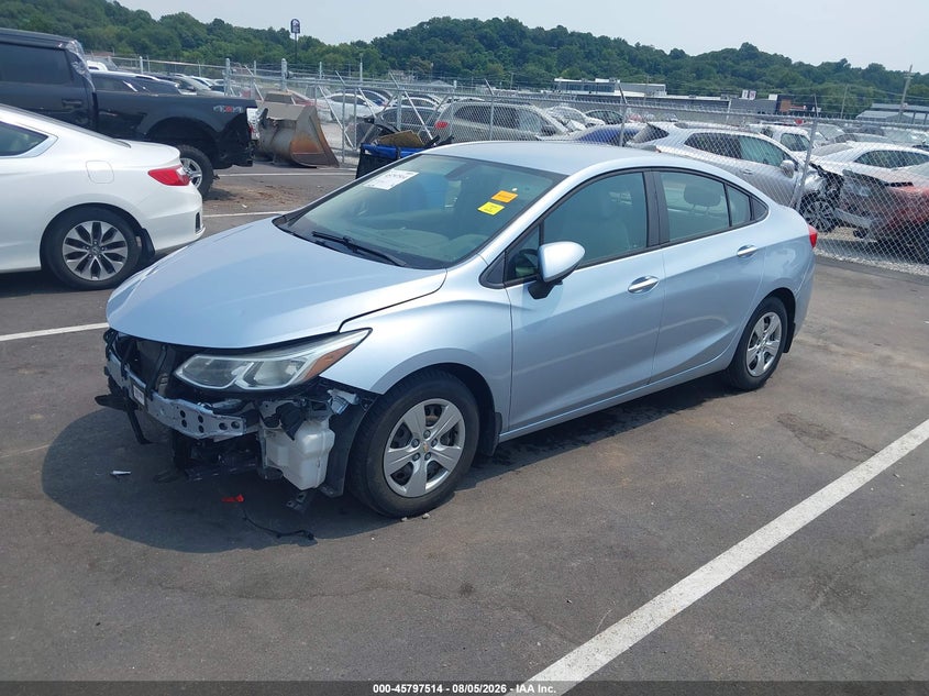 Vin: 1g1bc5smxj7129572, lot: 46296345, chevrolet cruze ls auto 20182
