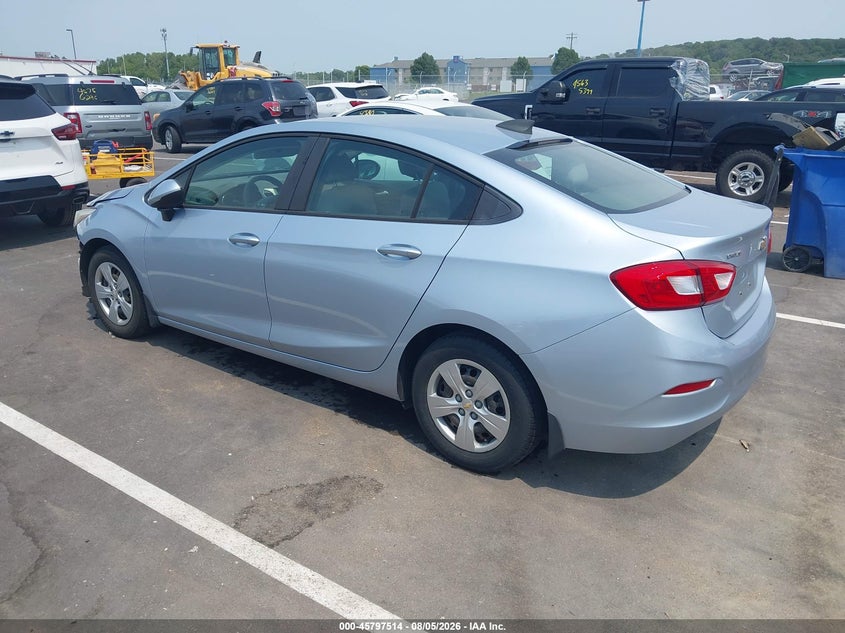 Vin: 1g1bc5smxj7129572, lot: 46296345, chevrolet cruze ls auto 20183