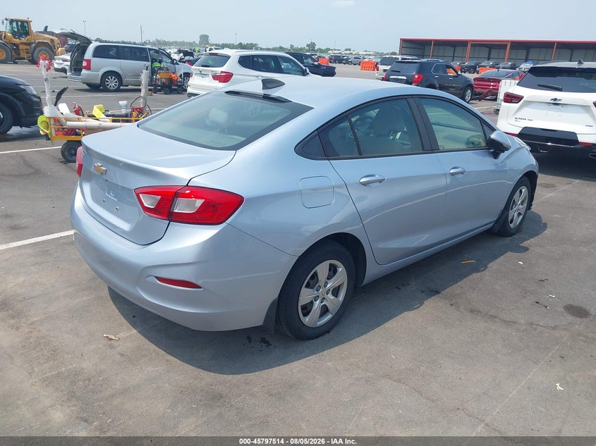 Vin: 1g1bc5smxj7129572, lot: 46296345, chevrolet cruze ls auto 20184